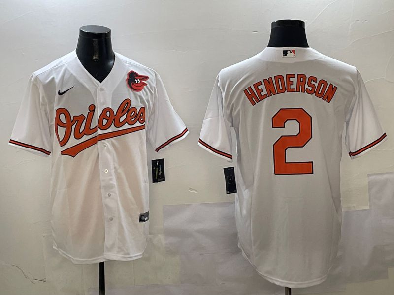 Men Baltimore Orioles #2 Henderson White Game 2025 Nike MLB Jersey style 6->baltimore orioles->MLB Jersey
